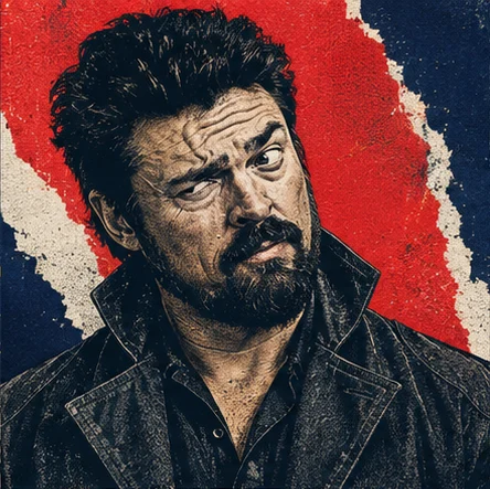 Billy Butcher raising a deeply unimpressed eyebrow